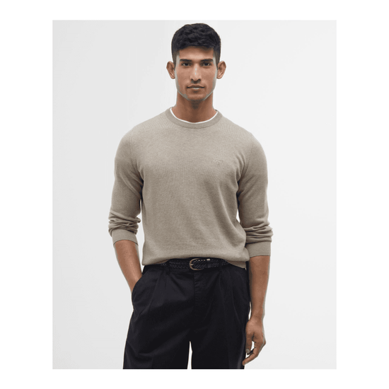 Young Ideas/Henmores - Pima Cotton Crew Neck Jumper - BR98 Bitter Chocolate - M