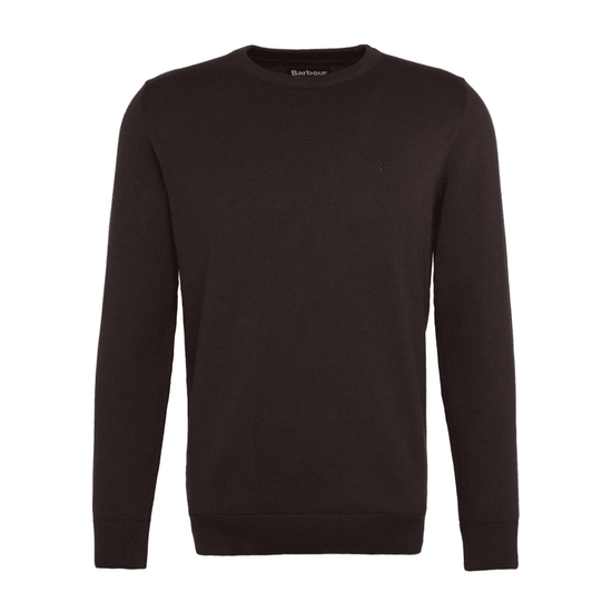 Young Ideas/Henmores - Pima Cotton Crew Neck Jumper - BR98 Bitter Chocolate - M