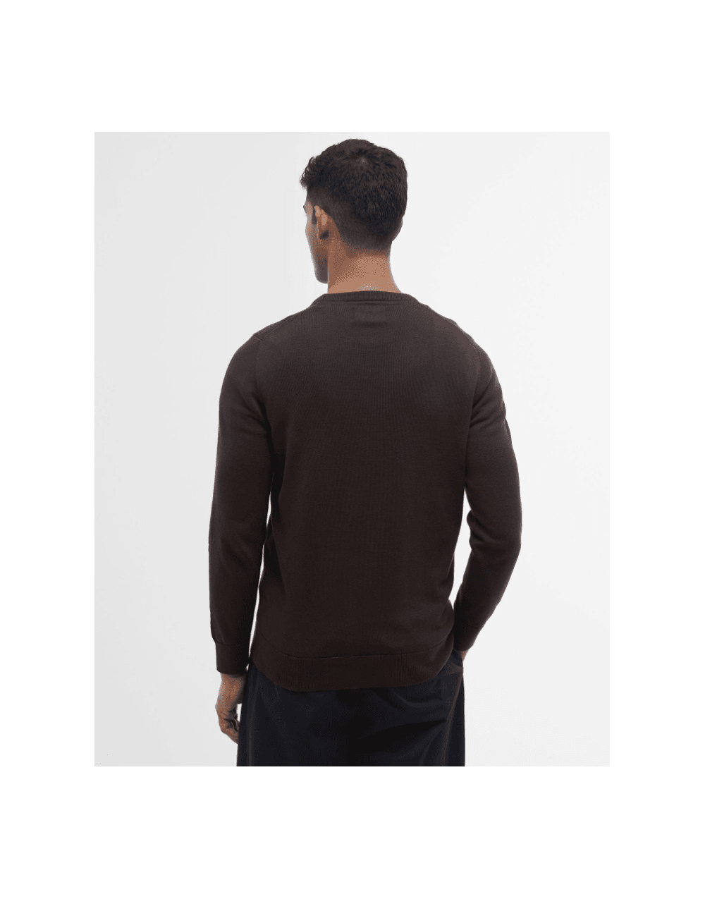 Young Ideas/Henmores - Pima Cotton Crew Neck Jumper - BR98 Bitter Chocolate - M