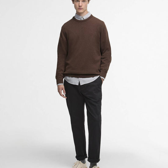 Young Ideas/Henmores - Pima Cotton Crew Neck Sweater - BR38 Umber - M