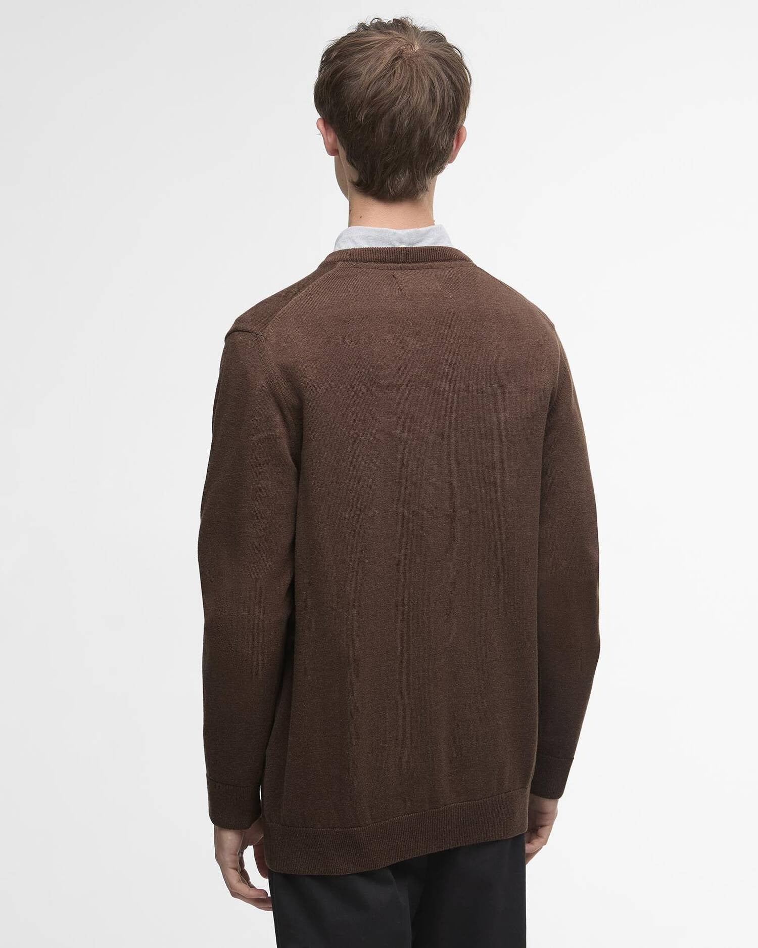 Young Ideas/Henmores - Pima Cotton Crew Neck Sweater - BR38 Umber - M