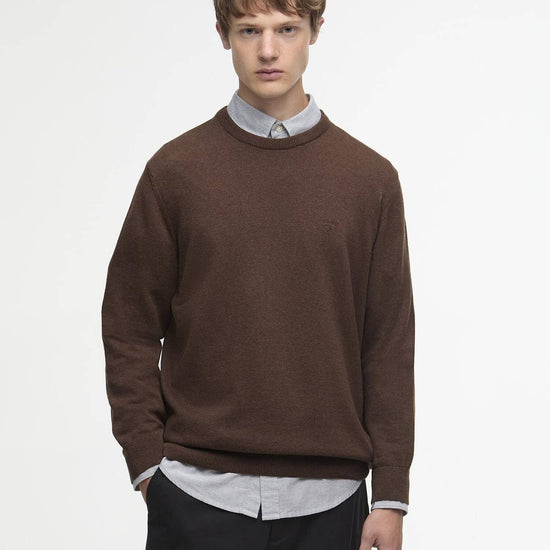 Young Ideas/Henmores - Pima Cotton Crew Neck Sweater - BR38 Umber - M
