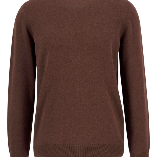 Young Ideas/Henmores - Pima Cotton Crew Neck Sweater - BR38 Umber - M