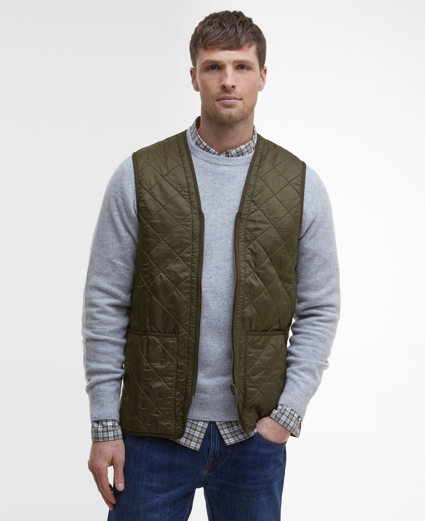 Young Ideas & Henmores -Polarquilt Zip-In Liner -OL91 Olive -M