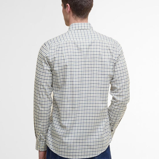 Young Ideas/Henmores - Preston Regular Tattersall Shirt - OL51 Olive - M