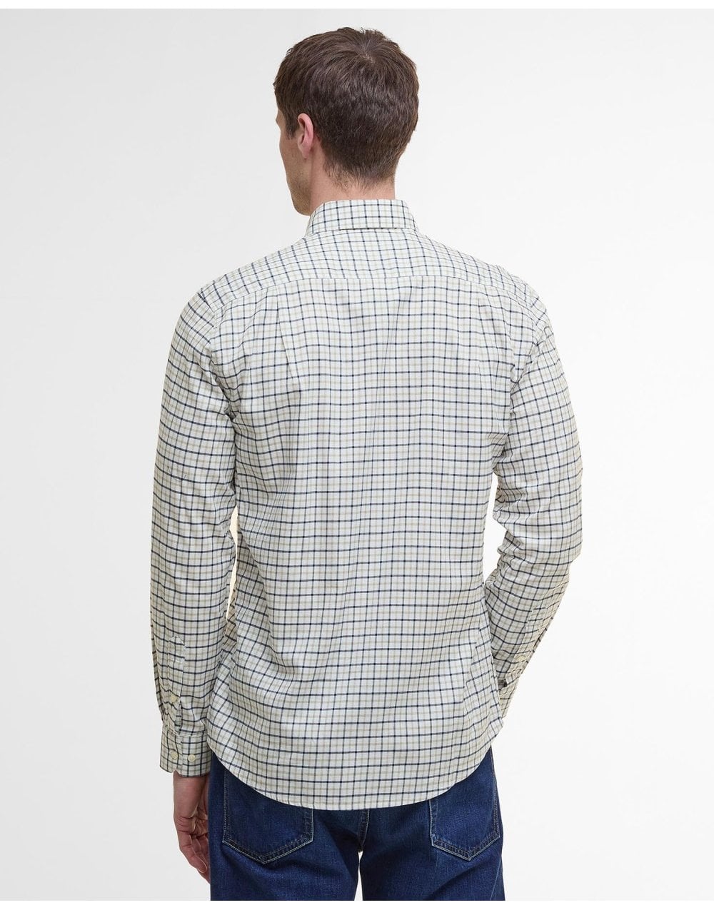 Young Ideas/Henmores - Preston Regular Tattersall Shirt - OL51 Olive - M