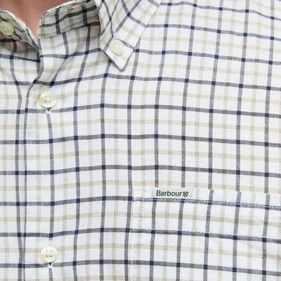 Young Ideas/Henmores - Preston Regular Tattersall Shirt - OL51 Olive - M
