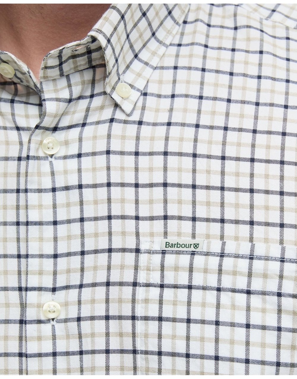 Young Ideas/Henmores - Preston Regular Tattersall Shirt - OL51 Olive - M