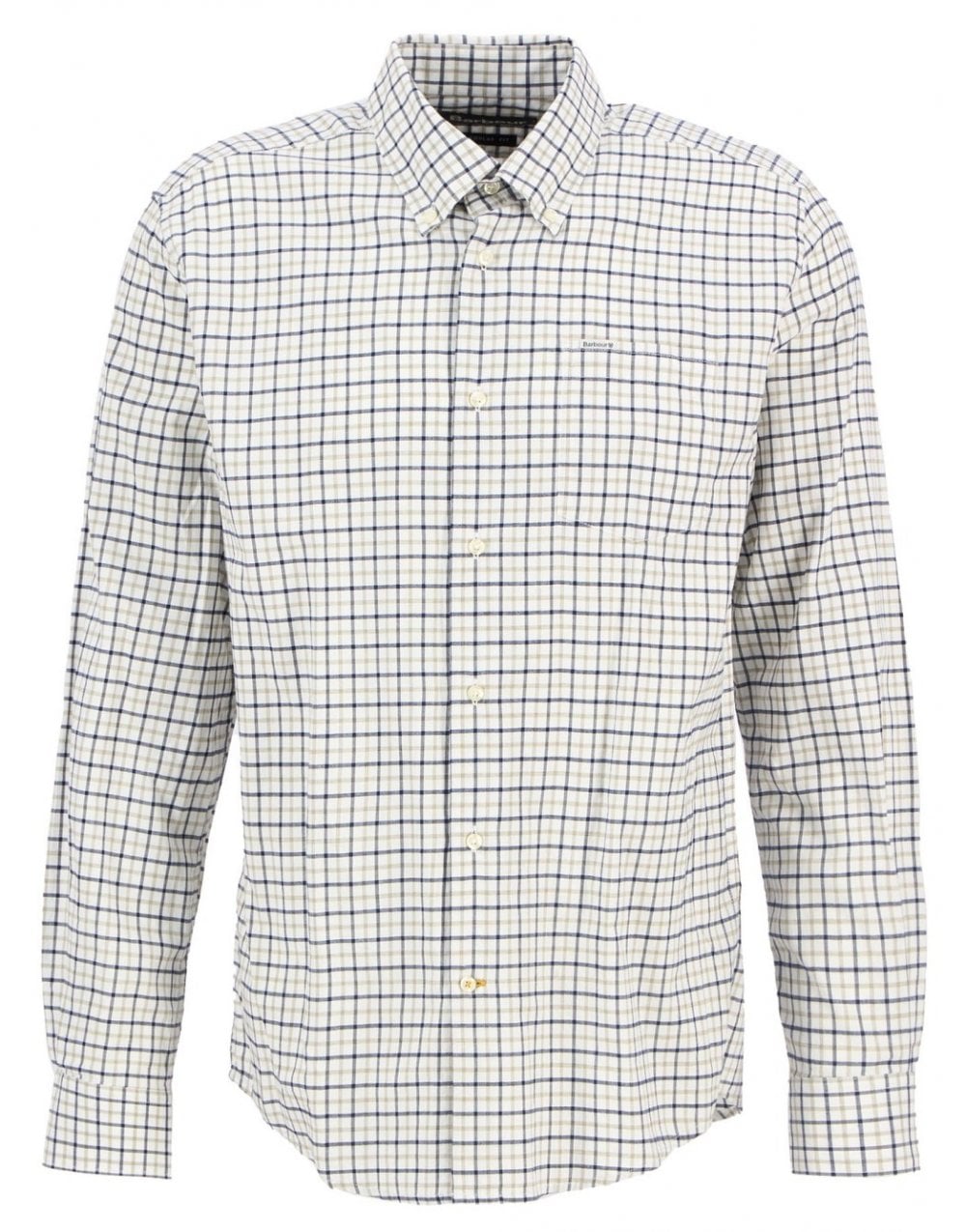 Young Ideas/Henmores - Preston Regular Tattersall Shirt - OL51 Olive - M