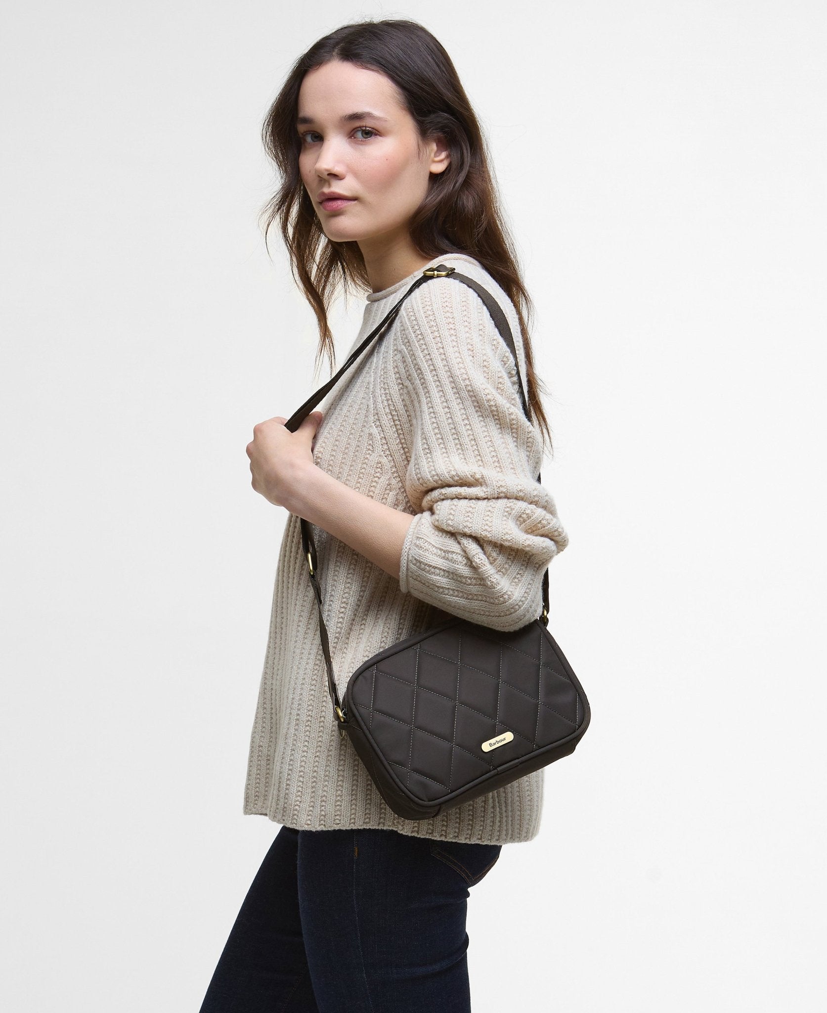 Young Ideas & Henmores -Quilted Crossbody Bag -OL75 Olive -OS