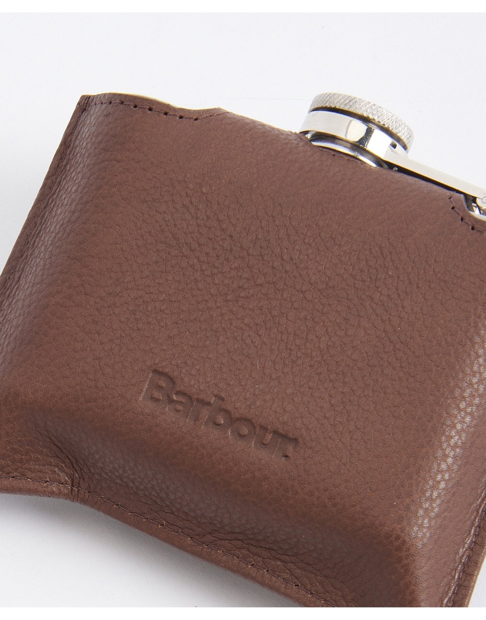 Young Ideas/Henmores - Quilted Padbury Hip Flask - BR71 Dark Brown/Olive - OS