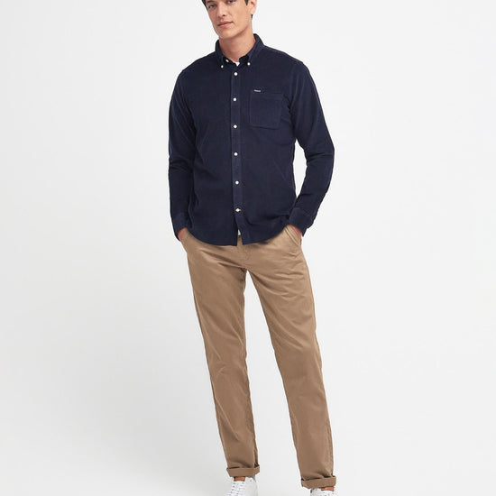 Young Ideas & Henmores -Ramsey Tailored Cord Shirt -GN91 Forest -L