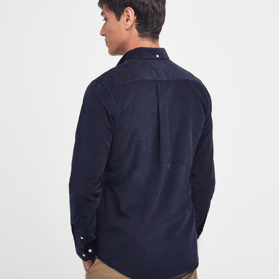 Young Ideas & Henmores -Ramsey Tailored Cord Shirt -GN91 Forest -L