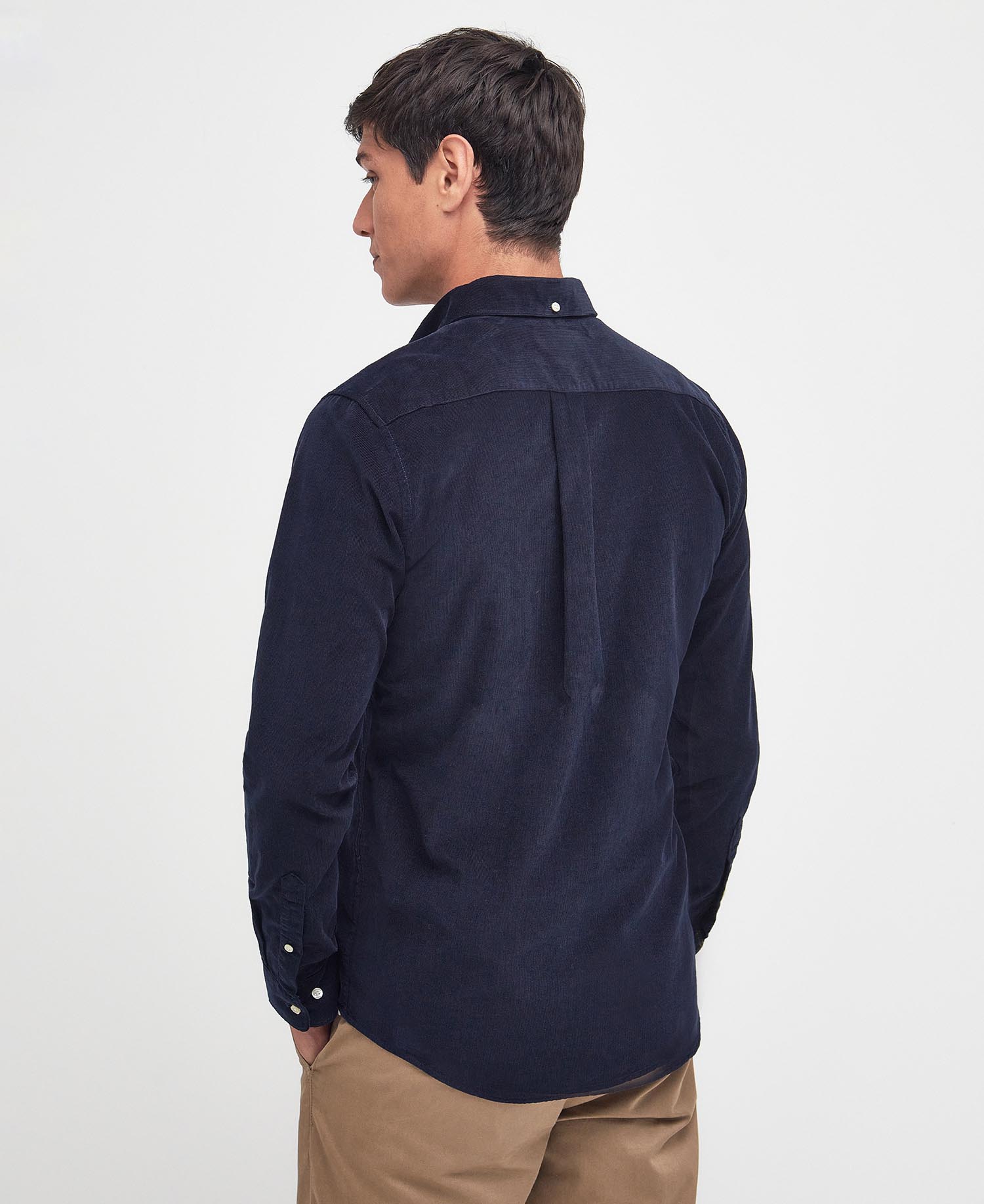 Young Ideas & Henmores -Ramsey Tailored Cord Shirt -GN91 Forest -L