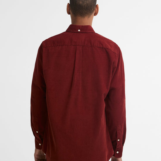 Young Ideas & Henmores -Ramsey Tailored Cord Shirt -GN91 Forest -L