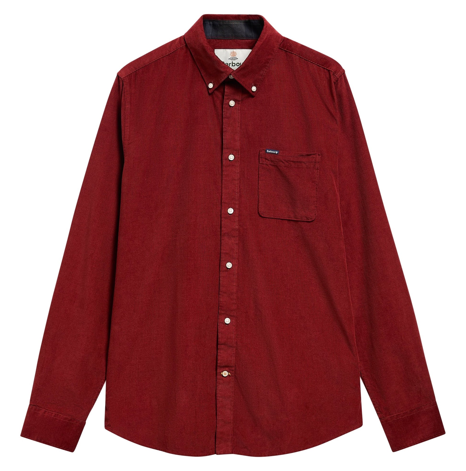 Young Ideas & Henmores -Ramsey Tailored Cord Shirt -BR57 Russet Brown -L