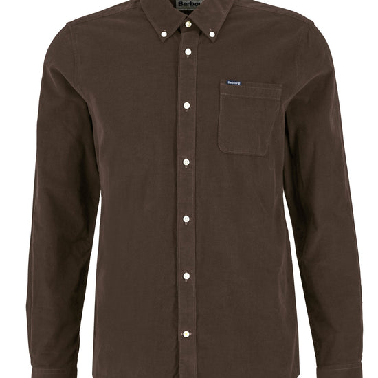 Young Ideas & Henmores -Ramsey Tailored Cord Shirt -BR71 Brown -M