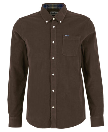 Young Ideas & Henmores -Ramsey Tailored Cord Shirt -BR71 Brown -M