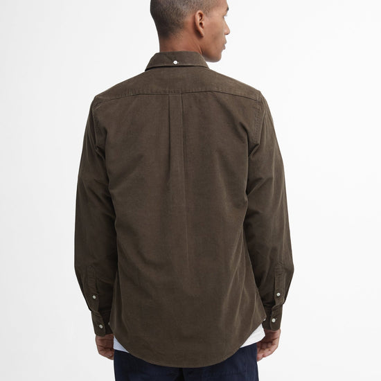 Young Ideas & Henmores -Ramsey Tailored Cord Shirt -GN91 Forest -L