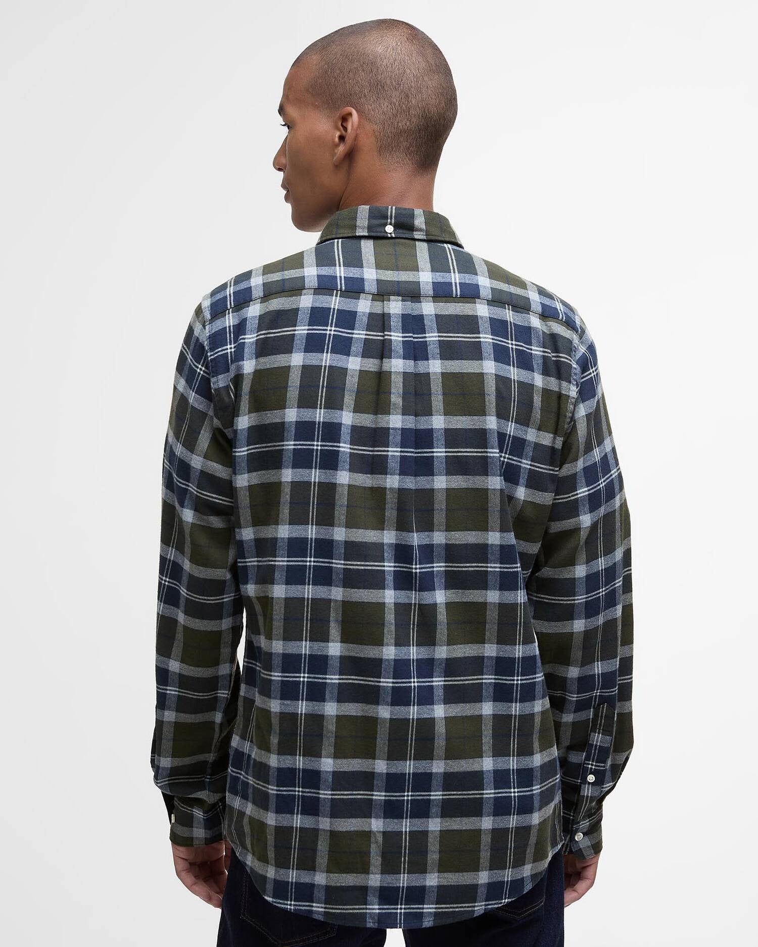 Young Ideas/Henmores - Rasay Tartan Tailored Shirt - Fernwood Tartan - M