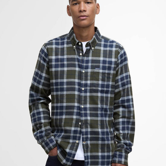 Young Ideas/Henmores - Rasay Tartan Tailored Shirt - Fernwood Tartan - M