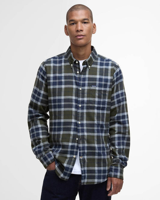 Young Ideas/Henmores - Rasay Tartan Tailored Shirt - Fernwood Tartan - M
