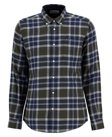 Young Ideas/Henmores - Rasay Tartan Tailored Shirt - Fernwood Tartan - M