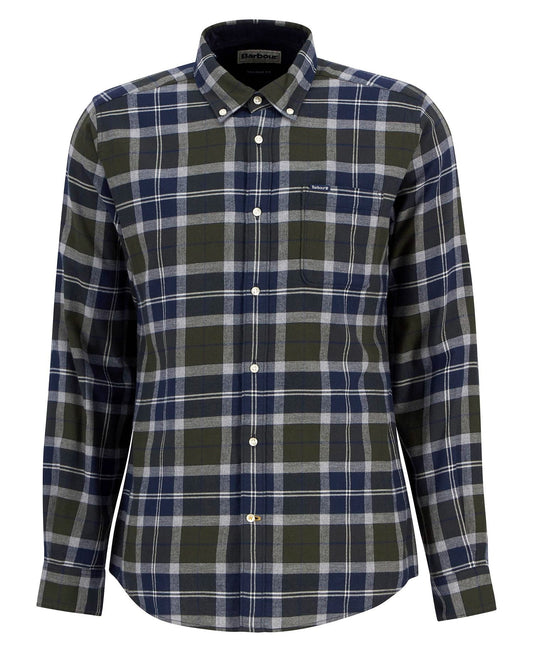 Young Ideas/Henmores - Rasay Tartan Tailored Shirt - Fernwood Tartan - M