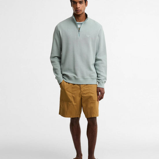 Young Ideas & Henmores - Ravensworth Half Zip Sweatshirt - TE13 Dusty Slate - M
