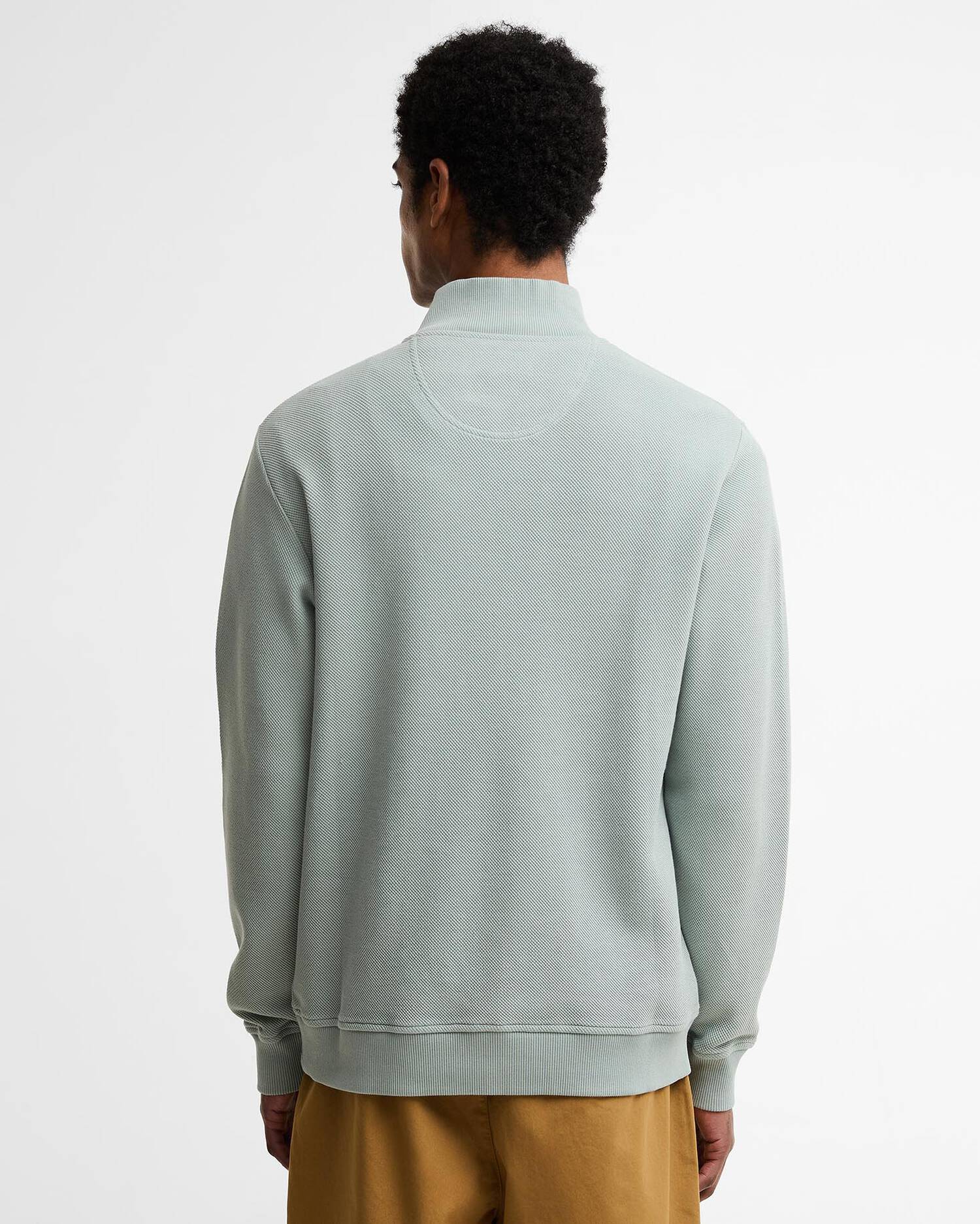 Young Ideas & Henmores - Ravensworth Half Zip Sweatshirt - TE13 Dusty Slate - M