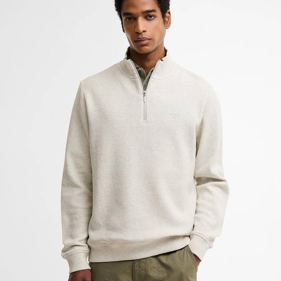 Young Ideas & Henmores - Ravensworth Half Zip Sweatshirt - TE13 Dusty Slate - M
