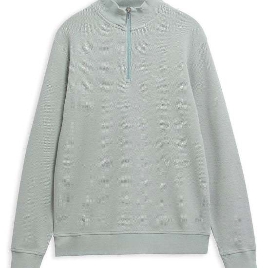 Young Ideas & Henmores - Ravensworth Half Zip Sweatshirt - TE13 Dusty Slate - M