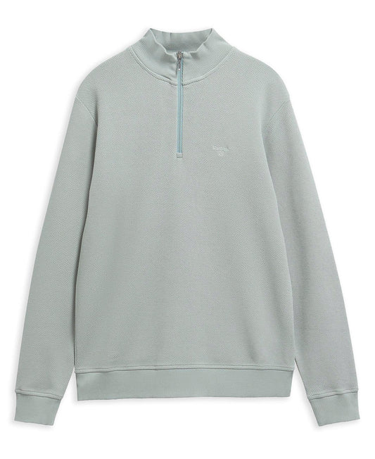 Young Ideas & Henmores - Ravensworth Half Zip Sweatshirt - TE13 Dusty Slate - M