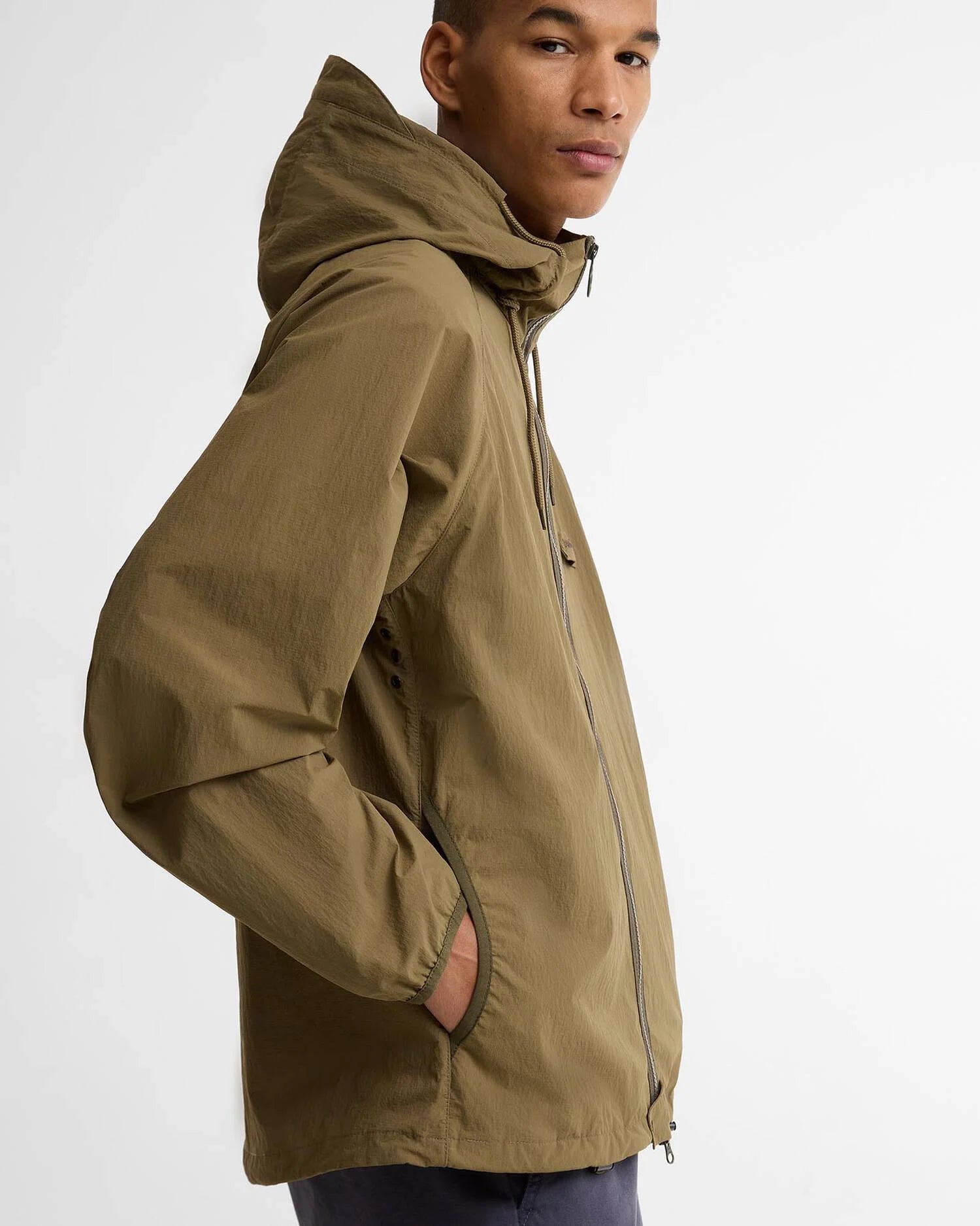 Young Ideas & Henmores - Re - Engineered Flyweight Showerproof Jacket - BR31 Clay - M