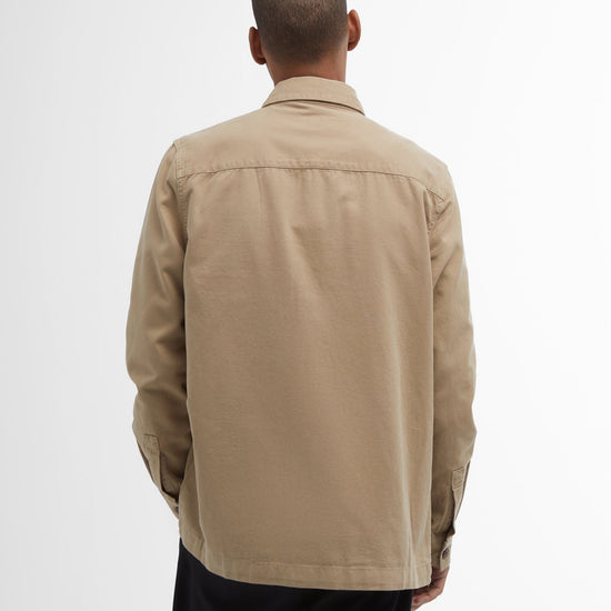 Young Ideas & Henmores - Regular Washed Overshirt - ST17 Washed Stone - M