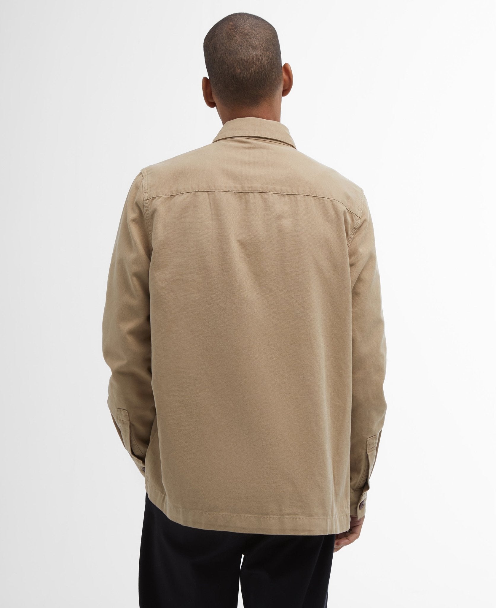 Young Ideas & Henmores - Regular Washed Overshirt - ST17 Washed Stone - M