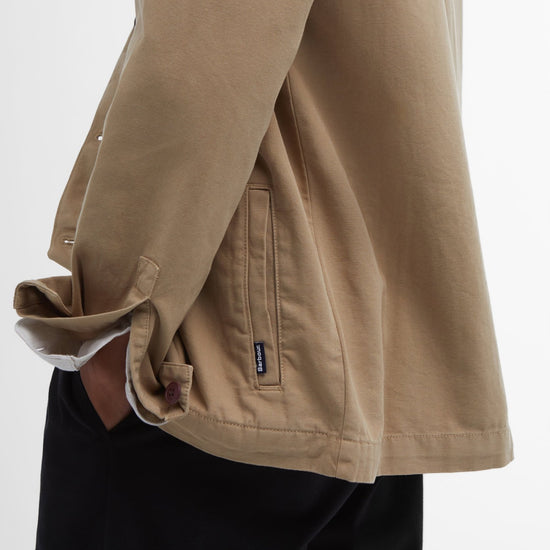 Young Ideas & Henmores - Regular Washed Overshirt - ST17 Washed Stone - M