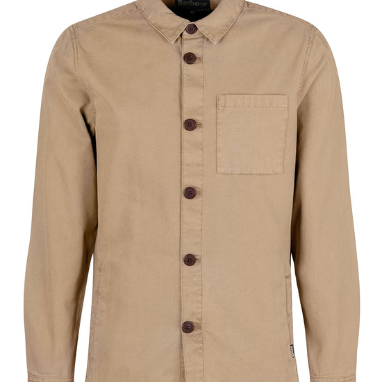 Young Ideas & Henmores - Regular Washed Overshirt - ST17 Washed Stone - M
