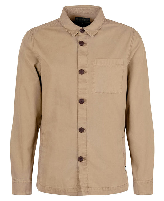 Young Ideas & Henmores - Regular Washed Overshirt - ST17 Washed Stone - M