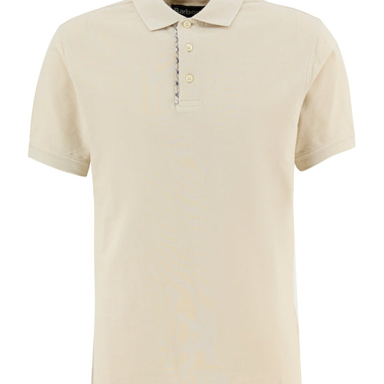 Young Ideas & Henmores - Reston Tartan Trim Tailored Polo Shirt - BE12 Mist - M