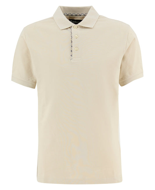 Young Ideas & Henmores - Reston Tartan Trim Tailored Polo Shirt - BE12 Mist - M