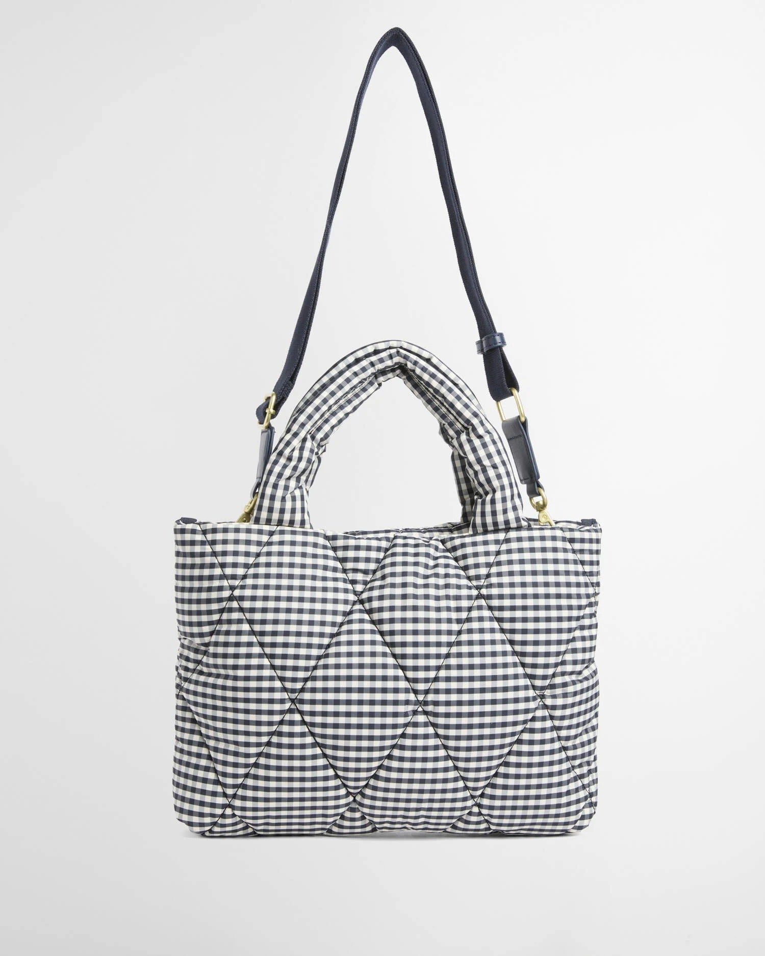 Young Ideas & Henmores - Riah Mini Quilted Tote Bag - WH11 Gingham Check - OS