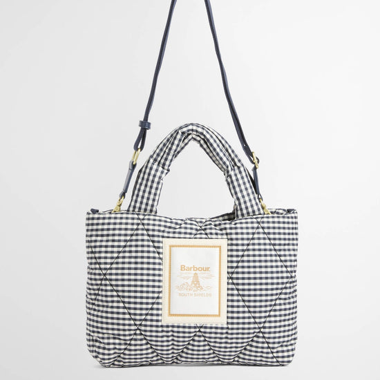 Young Ideas & Henmores - Riah Mini Quilted Tote Bag - WH11 Gingham Check - OS