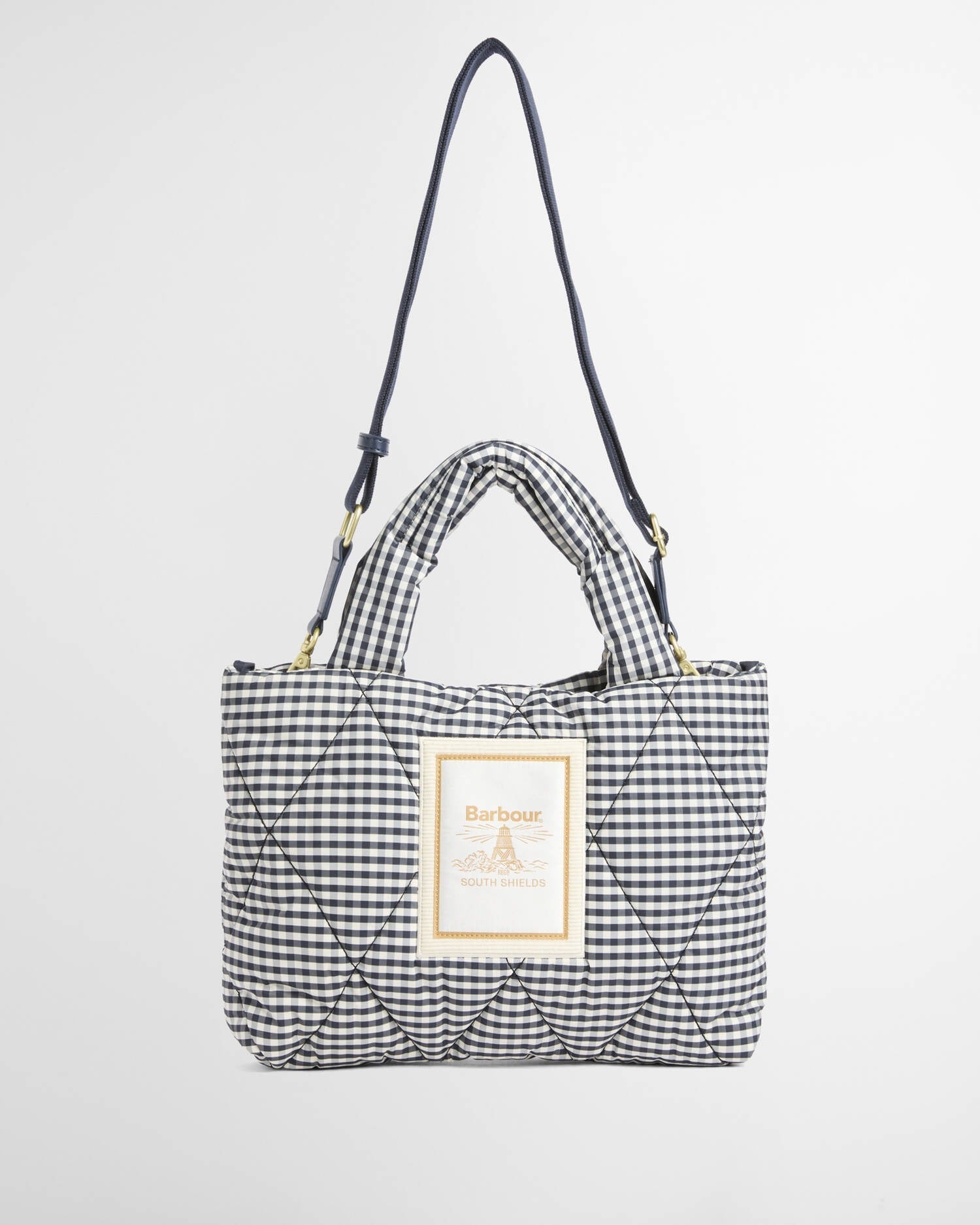Young Ideas & Henmores - Riah Mini Quilted Tote Bag - WH11 Gingham Check - OS
