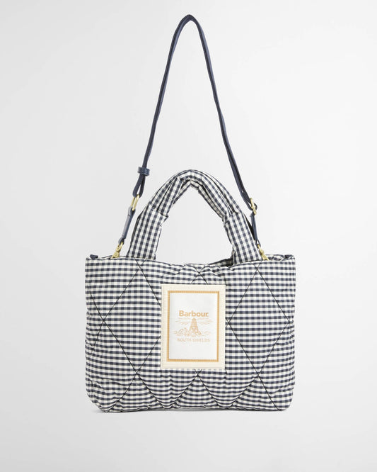 Young Ideas & Henmores - Riah Mini Quilted Tote Bag - WH11 Gingham Check - OS