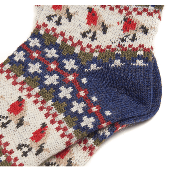 Young Ideas/Henmores - Robin Fair Isle Sock - NY55 Navy - M