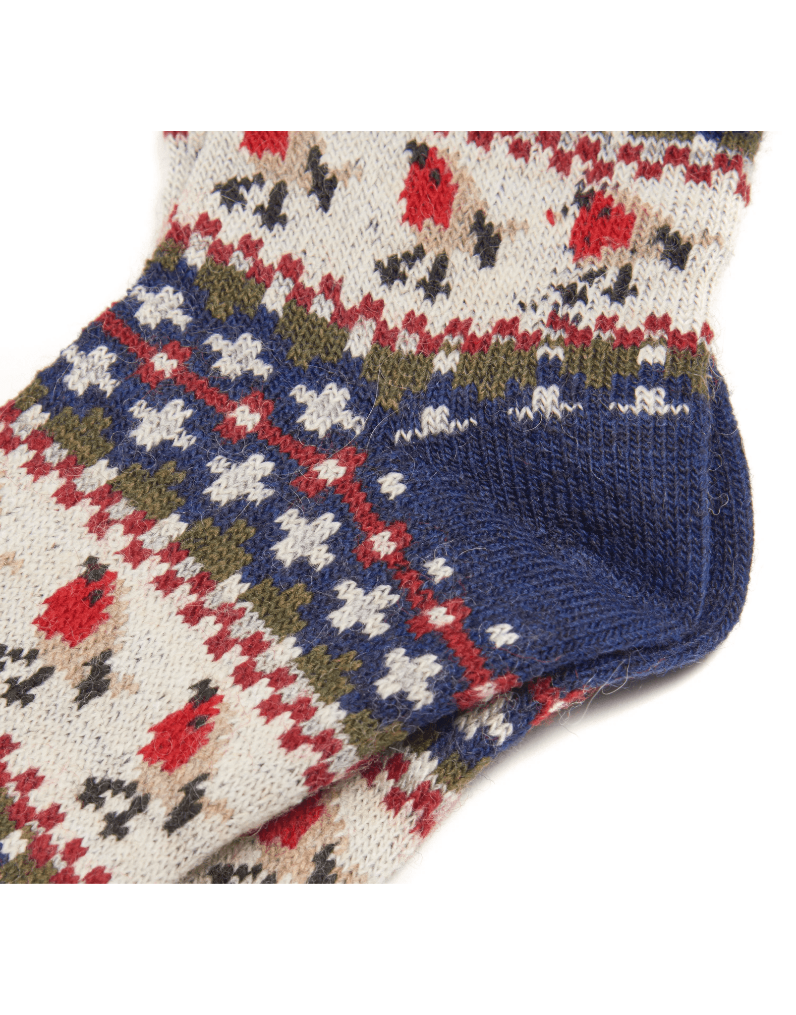 Young Ideas/Henmores - Robin Fair Isle Sock - NY55 Navy - M