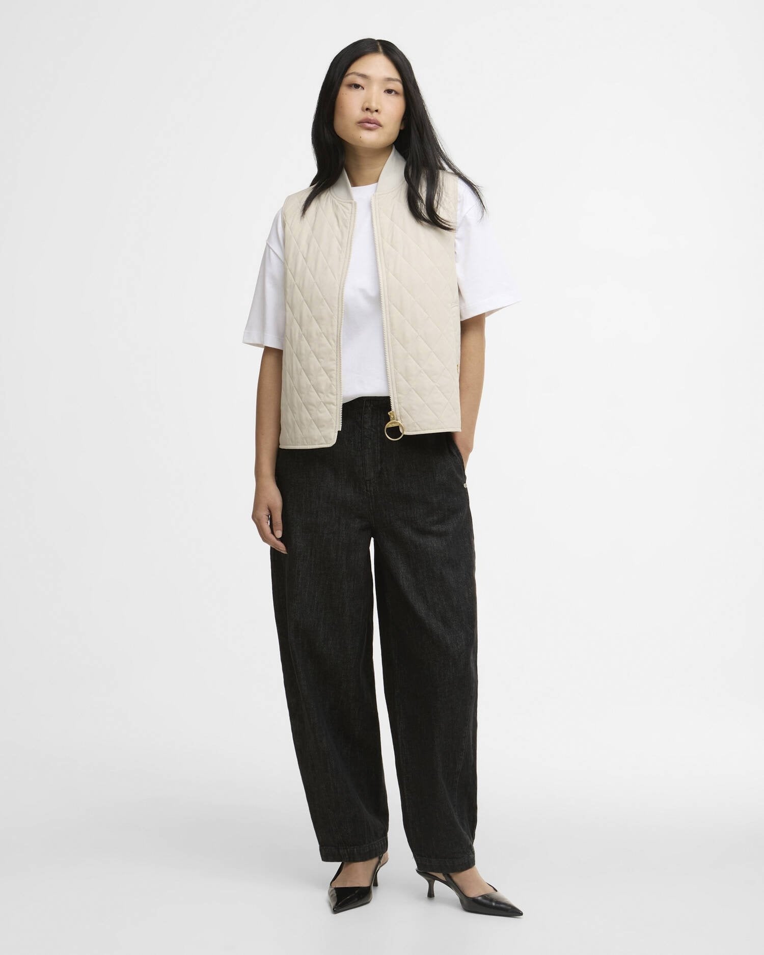 Young Ideas/Henmores - Roeburn Gilet - CR11 Jasmine/Dress - 8