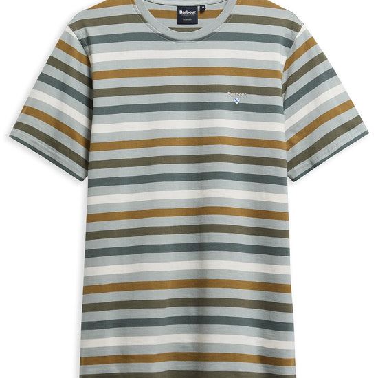 Young Ideas & Henmores - Rokeby Yarn Dye Stripe T-Shirt - TE13 Dusty Slate - M