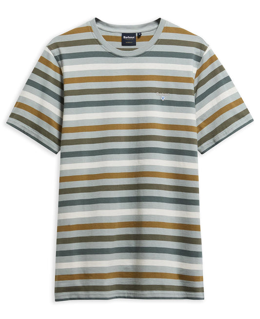 Young Ideas & Henmores - Rokeby Yarn Dye Stripe T-Shirt - TE13 Dusty Slate - M